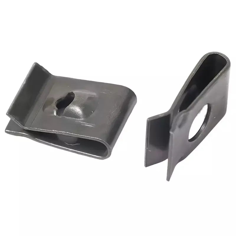 Parafusos auto-roscantes, clipe de fixação de metal para carro, motocicleta, tipo u, clipe com parafuso, proteção antiferrugem, kit de folha de ferro