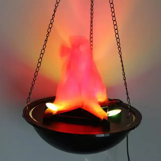 Halloween decorativo chama braseiro falso fogo queima prop simulação led pote de fogo eletrônico sala secreta decoração da casa fantasma