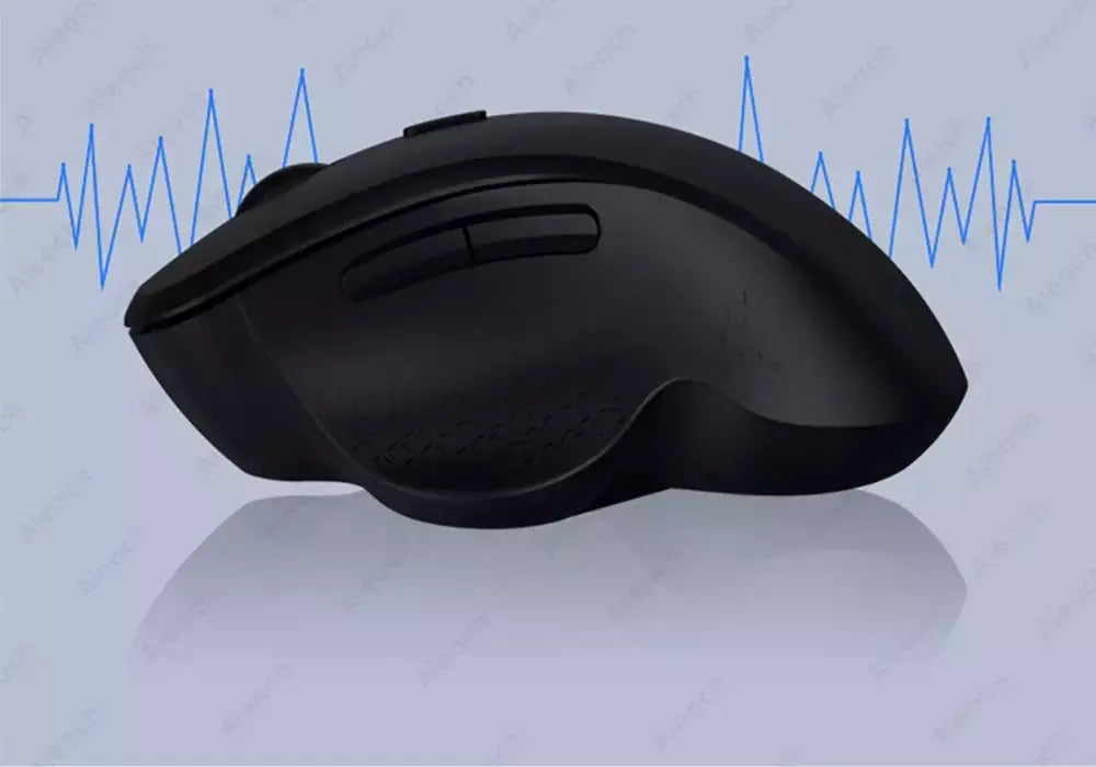 Dual Mode Mouse de Computador Sem Fio, 1600 DPI, Recarregável, Ergonômico, Bluetooth, Laptop, Notebook, iPad, Tablet, Mac, Chromebook
