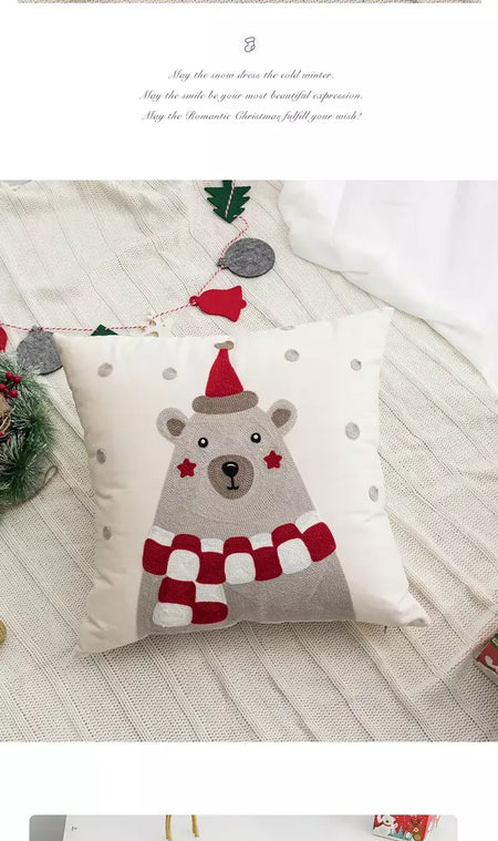 Ano novo, natal, travesseiro, pelúcia, outono e inverno, sala de estar, sofá, travesseiro, quarto modelo, casa de família, almofada, fronha