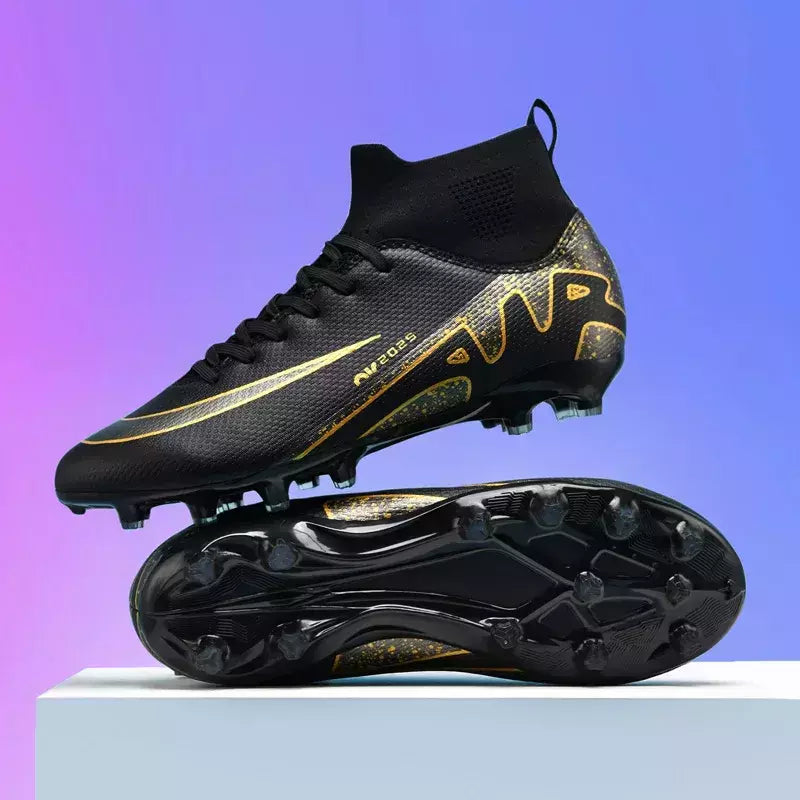 Sapatos de futebol profissional para homens, botas de futebol para meninos, tornozelo, antiderrapante, tênis TF, FG, calçados esportivos confortáveis, unissex, novos
