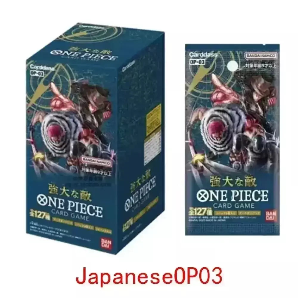 Uma peça tcg caixa de reforço de cartão de jogo japonês selado autêntico japonês OP01-OP13 série completa caixa de reforço cartões de coleção de jogo