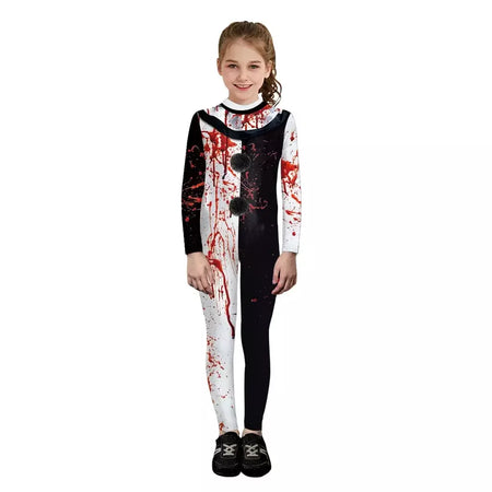 My Secret Art The Clown Cosplay Costume para meninos e meninas, Terrifier 3, Halloween Party Dress, Superhero Costume, Zero Bodysuits