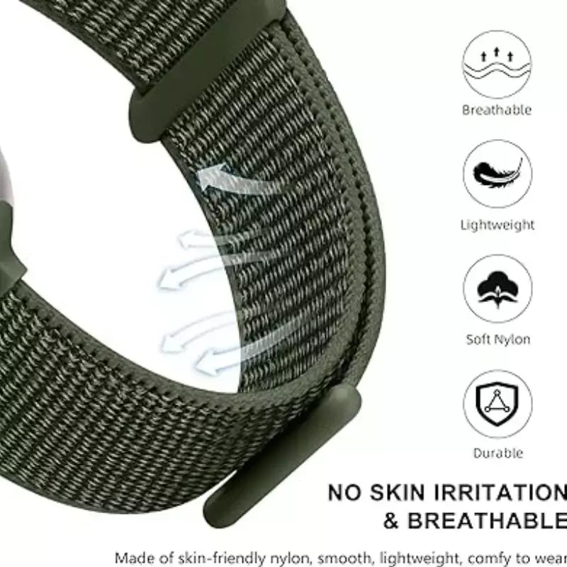 Pulseira de Nylon Respirável para Apple Watch, Alça de Substituição, Ultra 2 1, 49mm, Série 9, 8, 7, 6, 5, 4, 3, SE, 44mm, 45mm, 41 milímetros, 44 milímetros