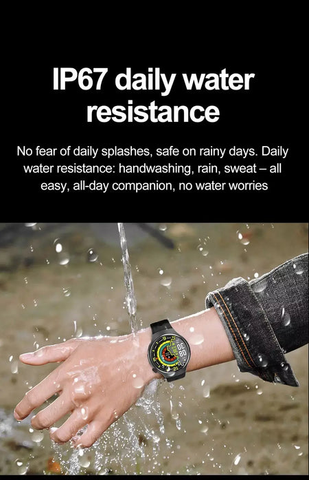 Novo relógio inteligente masculino tela de toque completa bússola bluetooth chamada lanterna esportes atividade fitness freqüência cardíaca à prova dwaterproof água smartwatch