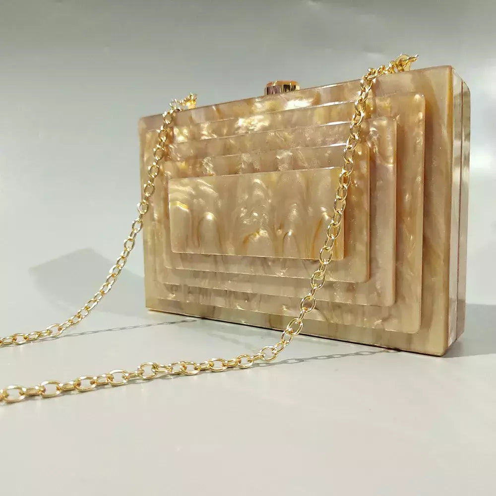 Saco de noite de luxo acrílico para mulheres, sacos na moda, bolsas de marca verde, bege, festa, casual, caixa bonito, mini embreagem, bolsa, carteira, carteira, novo