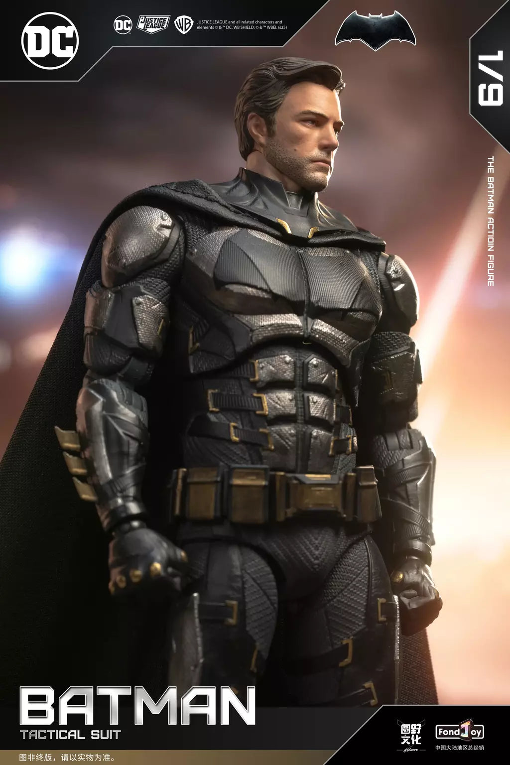 Novo original fondjoy bruce wayne batman figura tático batuit batman liga da justiça figuras detetive quadrinhos 1/9 pvc brinquedo do miúdo
