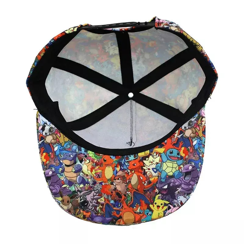 Anime figura pokemon boné de beisebol pikachu chapéu ajustável pokemon cosplay hip hop dos desenhos animados chapéus adultos menino menina crianças presentes aniversário