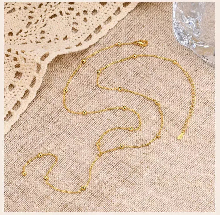 Colar lariat de aço inoxidável banhado a ouro, colar longo delicado colares laryered para mulheres meninas, pingente de gota em forma de y