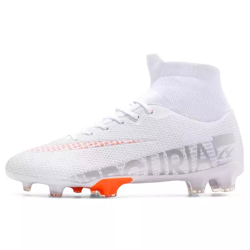 Chaveiros antiderrapantes masculinos de tornozelo, sapatos clássicos de futebol, tênis profissional, treinamento de grama, campo, FG, TF