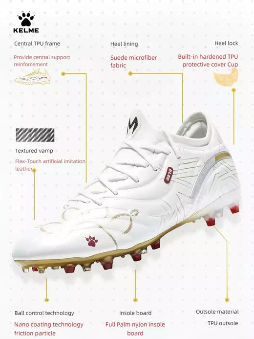 Kelme-Calçados Masculinos de Futebol Grama Artificial, Sapatos de Futebol Mg, Treinamento Profissional de Competição, Sapatos Esportivos para Adultos