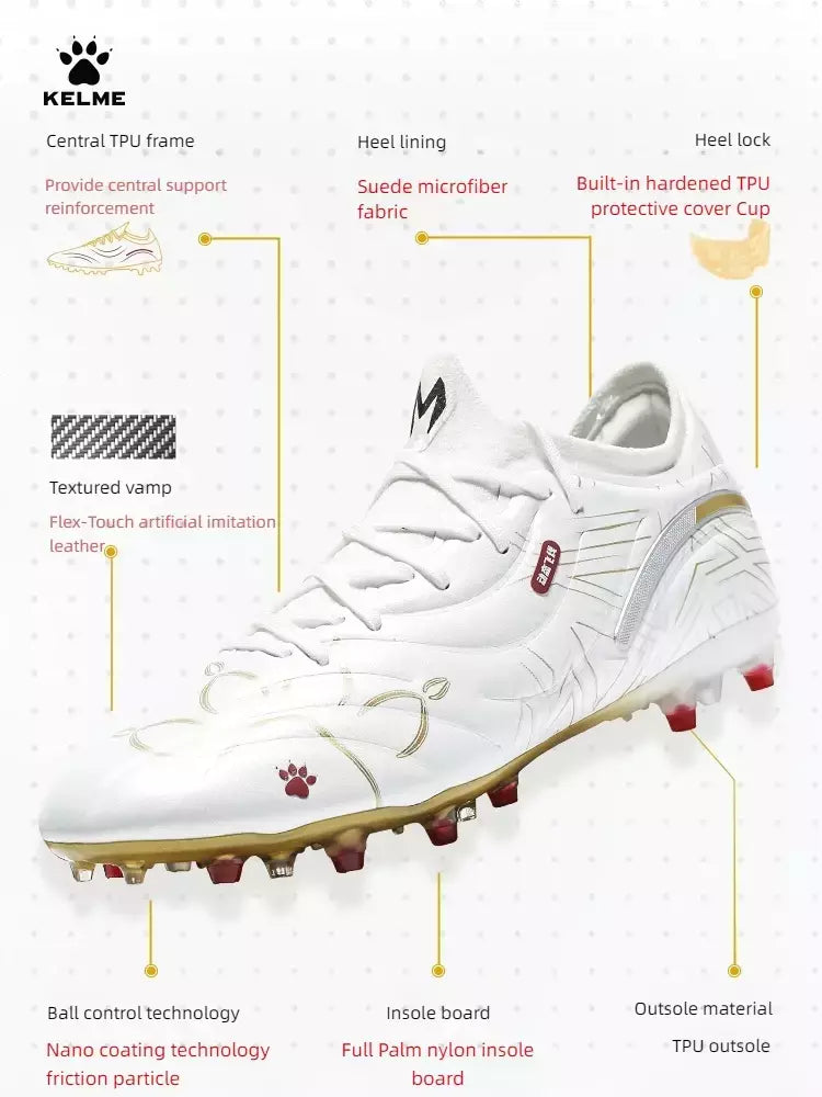 Kelme-Calçados Masculinos de Futebol Grama Artificial, Sapatos de Futebol Mg, Treinamento Profissional de Competição, Sapatos Esportivos para Adultos