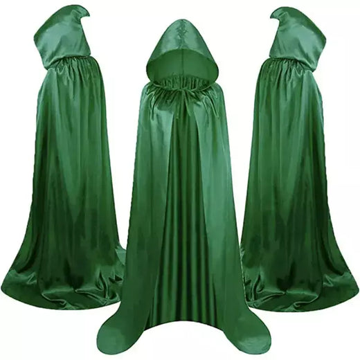 Capa preta com capuz para adultos, robe medieval com cadarço, bruxa, vampiro, cosplay, halloween, carnaval, festa de máscaras