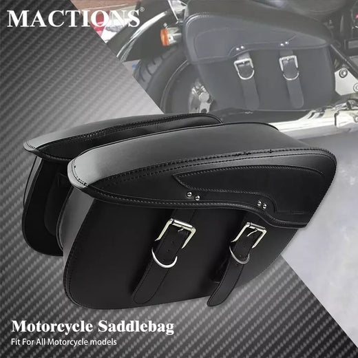 2 alforjes de couro para motocicleta, bolsa lateral para bagagem ao ar livre para harley sportster xl 883 xl 1200 touring dyna softail fl
