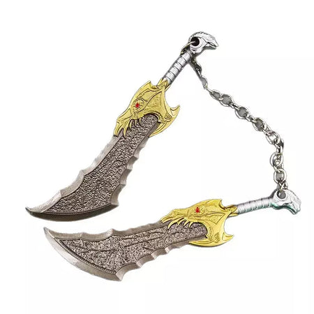 13 cm god of wars 5 jogo periféricos lâminas do caos metal artesanato arma modelo colecionável ornamentos criativo presentes de aniversário brinquedo