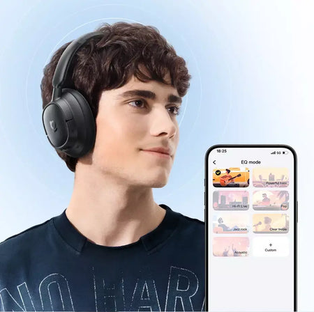 Baseus EH10 NC ANC Fones de ouvido sem fio 45dB Fones de ouvido híbridos adaptativos com cancelamento de ruído Hi-Res LDAC Fone de ouvido Bluetooth 6.0 80 horas