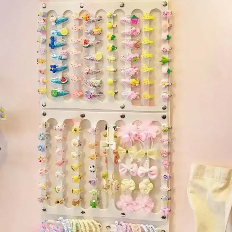 Acessórios para o cabelo pendurado organizador de armazenamento decoração de parede arcos de cabelo armazenamento grampos de cabelo corda óculos organização armazenamento