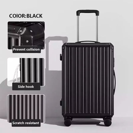 Mala de alumínio do curso do quadro, portador de bagagem, caixa do trole, cabine de transporte, 20 "24" 28";;VERDADEIRO;;"A09White suitcase,28 Inch