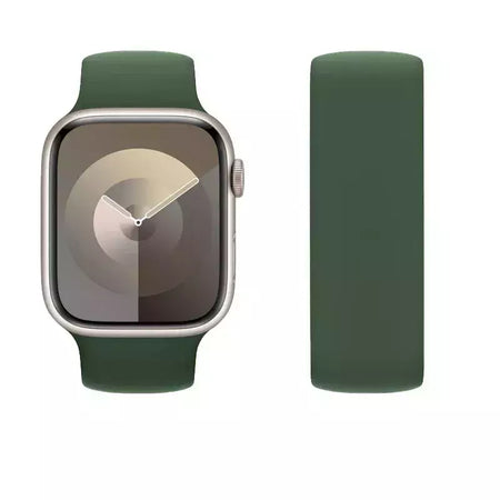 Silicone Solo Loop Band para Apple Watch, Belt Bracelet Strap, iWatch Series 9, 8, 7, 6, SE, Ultra 2, 40mm, 44mm, 45mm, 41mm, 49 milímetros, 38 milímetros, 42 milímetros