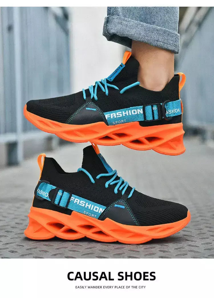 Venda quente moda roxo tênis casuais das mulheres dos homens lâmina tênis de corrida tamanho grande 48 luz respirável sapatos esportivos masculino malha tênis