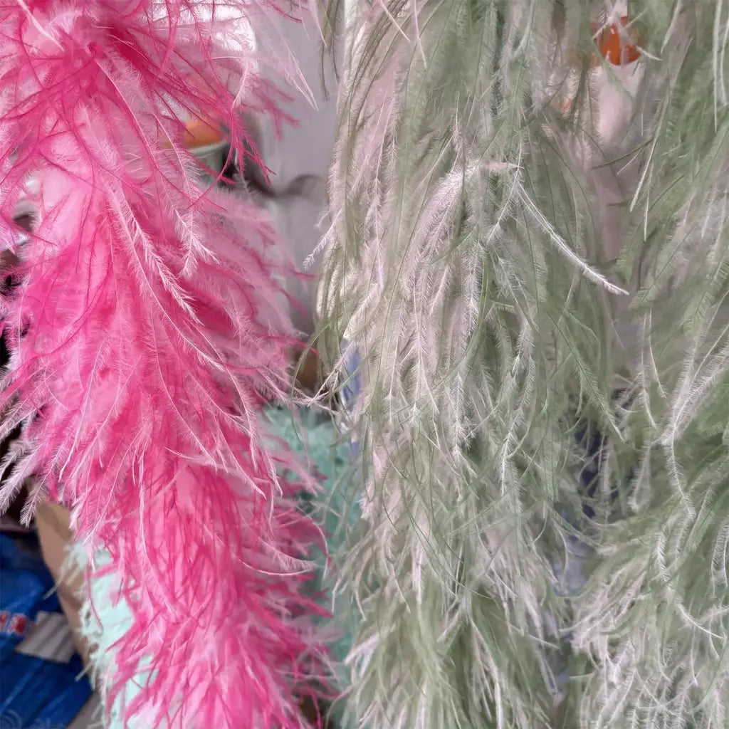 Boa de penas de avestruz arco-íris, 6/10/20 camadas, acessórios de festa fofos para mulheres, halloween, carnaval, cosplay, decoração de casamento, fantasia diy