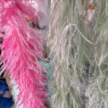 Boa de penas de avestruz arco-íris, 6/10/20 camadas, acessórios de festa fofos para mulheres, halloween, carnaval, cosplay, decoração de casamento, fantasia diy