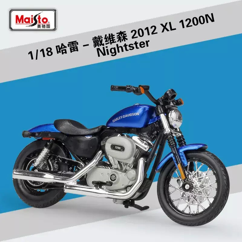 Maisto 1:18 harley davidson sportster ferro 883 liga clássico modelo da motocicleta diecast metal motocicleta modelo crianças brinquedos presente