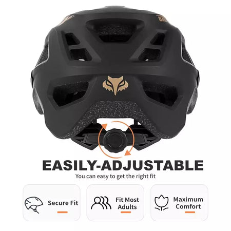 Batfox capacete de bicicleta mtb ajustável, leve, respirável, forro confortável, esportes ao ar livre, chapéu seguro para homens e mulheres, capacete de ciclismo