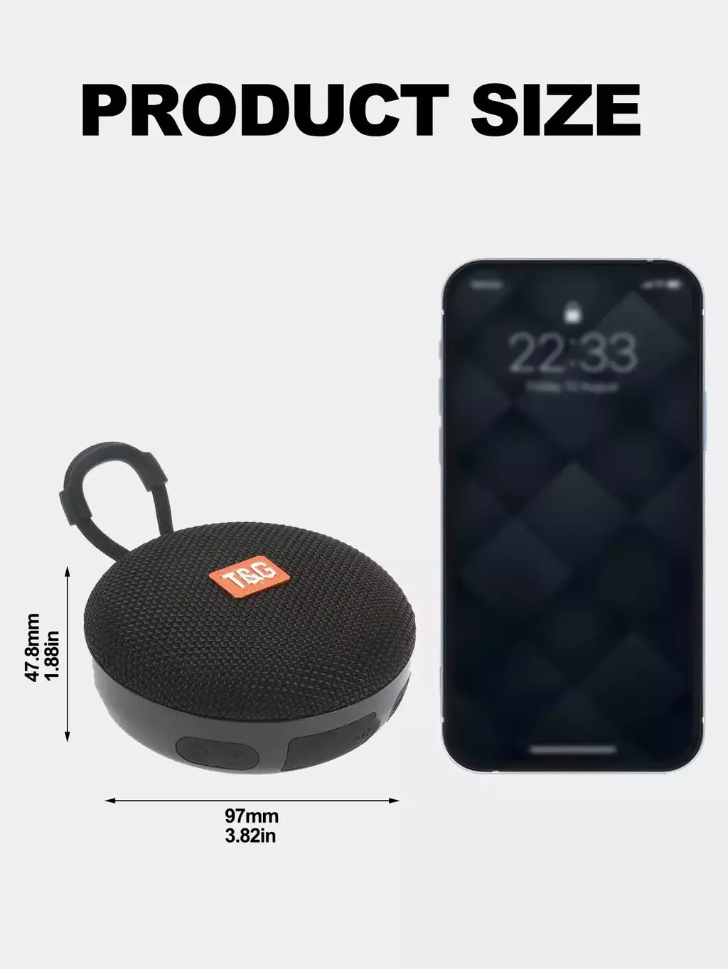 Tg352 alto-falante bluetooth portátil à prova d'água, suporte para chamada gratuita/cartão tf/usb, presentes para festa de natal, estéreo com tws