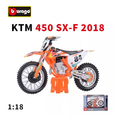 Bburago veículos colecionáveis sementemente revestido, edição de fábrica estática em fundição, modelo de motocicleta 1:18 e 2018