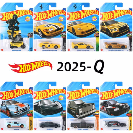 Hot Wheels C4982 2025-Q Case Carros de liga, Ferrari SF90/F40/365 GTB4 Chevy Silverado, 1:64 Diecast Model Collection brinquedos para crianças