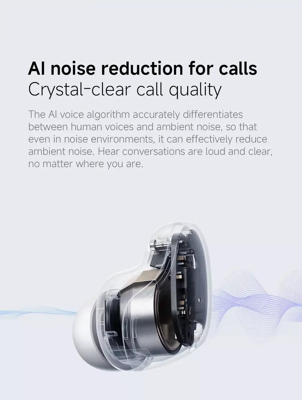 Estreia mundial xiaomi redmi buds 6 play 10mm driver dinâmico ai cancelamento de ruído para chamadas bluetooth 5.4 tws fones de ouvido