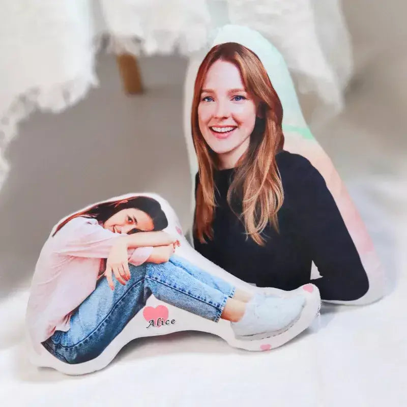 Travesseiro personalizado em formato humano, foto, presente personalizado para namorado/namorada/pais, presente exclusivo de aniversário, dia dos namorados