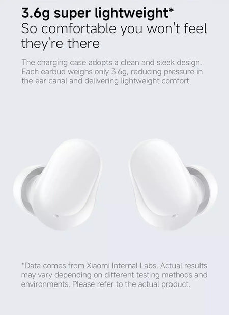Estreia mundial xiaomi redmi buds 6 play 10mm driver dinâmico ai cancelamento de ruído para chamadas bluetooth 5.4 tws fones de ouvido