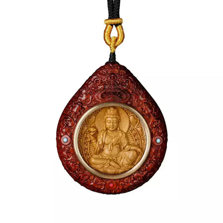 Pingente de mogno natural esculpido à mão, high-end, zodíaco, oito tesouros, vida sagrada, amuleto, colar, carro, pendurado, amitabha, cachorro, porco
