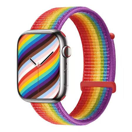 Pulseira de Nylon Respirável para Apple Watch, Alça de Substituição, Ultra 2 1, 49mm, Série 9, 8, 7, 6, 5, 4, 3, SE, 44mm, 45mm, 41 milímetros, 44 milímetros