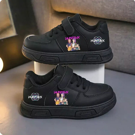 2025 kpop demon hunters crianças sapatos casuais outono dos desenhos animados crianças tênis para meninas bonito da criança estudante tênis de corrida presente