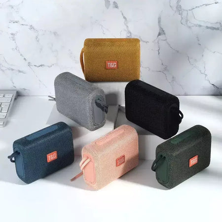 Alto-falante bluetooth tg313 mini amplificador portátil ao ar livre à prova dwaterproof água baixo alta fidelidade caixa de alto-falante luz led suporte cartão tf rádio fm