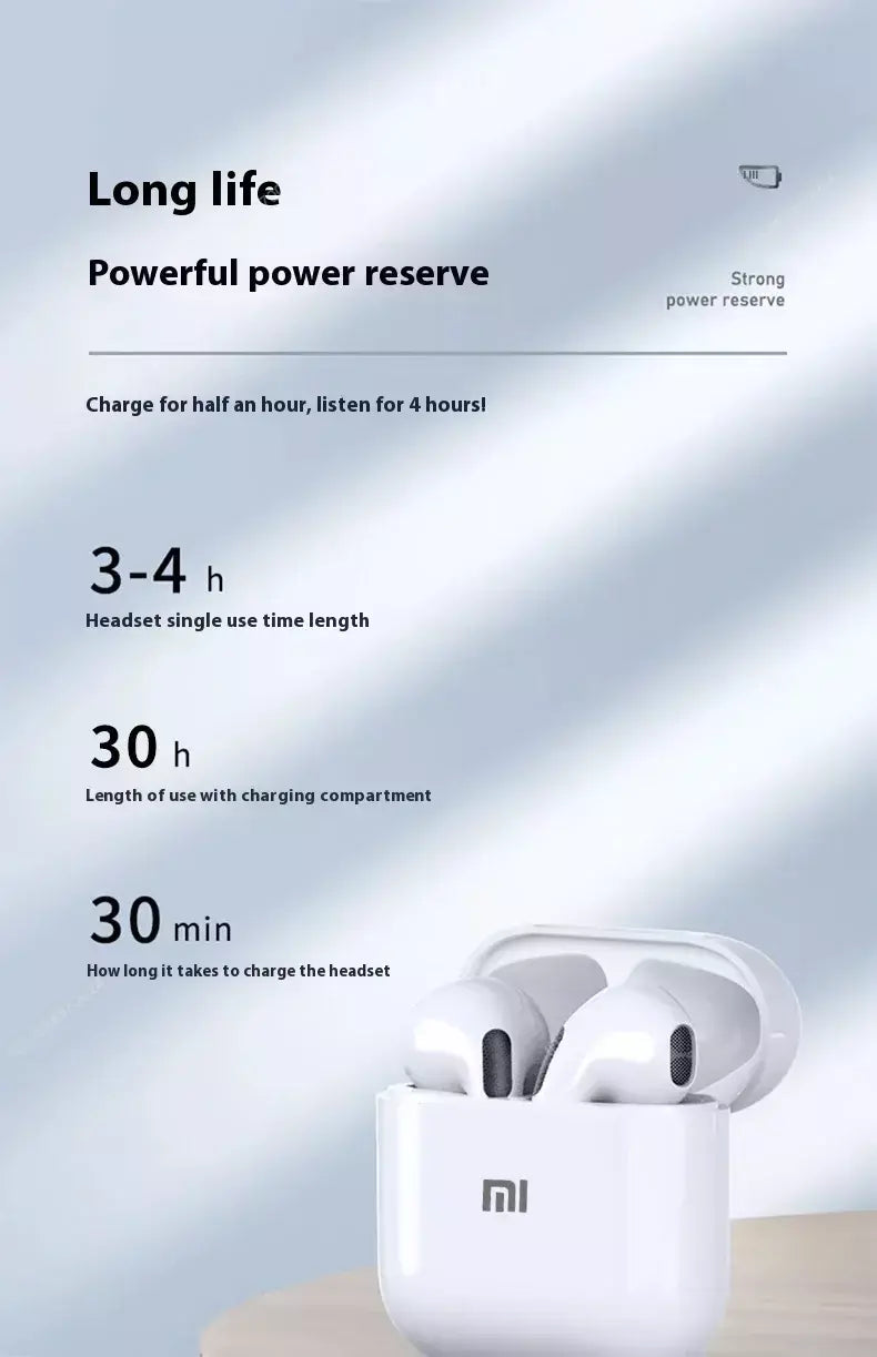 Xiaomi fone de ouvido sem fio bluetooth design elegante qualidade de som superior bateria de longa duração ajuste confortável para ouvir durante todo o dia