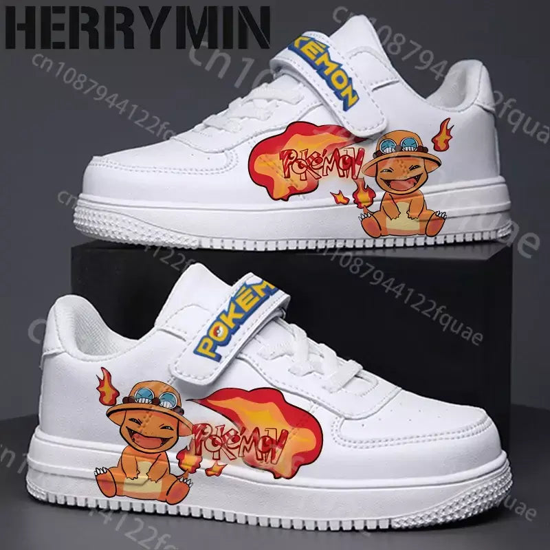 Pokemons crianças pikachu charmander tênis meninas meninos sapatos casuais criança correndo moda esportes 7 e 18 anos de idade sapatos presente