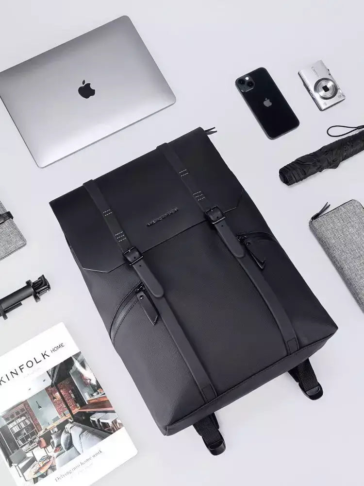 Mark Ryden-Mochila impermeável para laptop de grande capacidade para homens, mochilas casuais masculinas, bolsa de viagem de negócios, mochilas escolares de 15,6";;VERDADEIRO;;"MR 1622 BLACK,16 polegadas