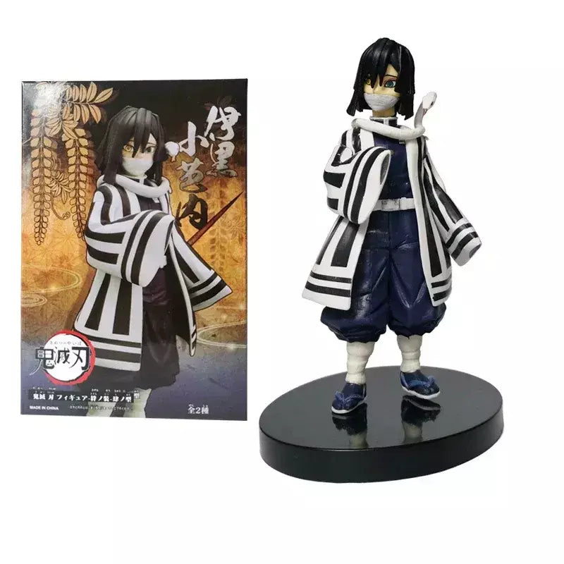 Anime figura demônio slayer figuras kimetsu não yaiba boneca tanjiro nezuko zenitsu estatueta inosuke guerreiro figura de ação modelo brinquedos