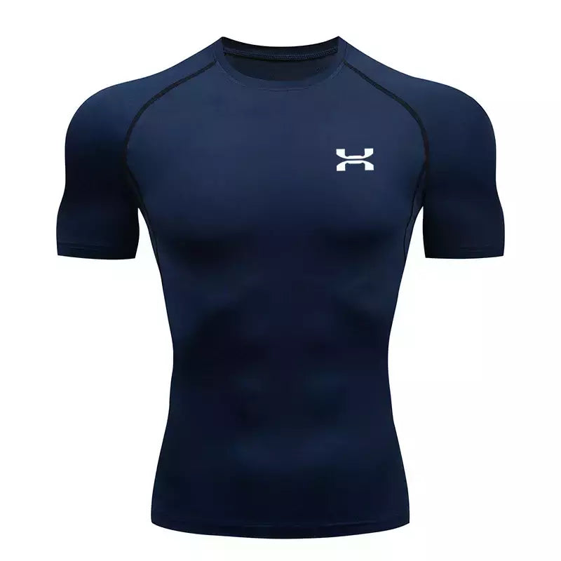 Camisa respirável Rashguard de compressão masculina, ajuste seco, camiseta esportiva MMA Fitness Gym, camisa de corrida, alta qualidade