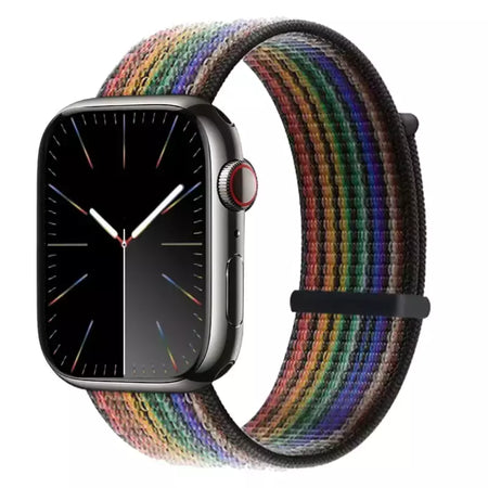 Pulseira de Nylon Respirável para Apple Watch, Alça de Substituição, Ultra 2 1, 49mm, Série 9, 8, 7, 6, 5, 4, 3, SE, 44mm, 45mm, 41 milímetros, 44 milímetros