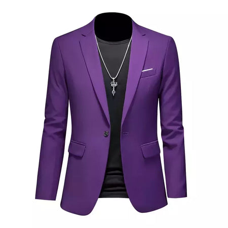 Blazer Casual de Negócios Masculino, Jaqueta Monocromática, Casacos Oversize, Smoking Masculino, Roupas de Marca, Roupas de Trabalho, Plus Size M-6XL