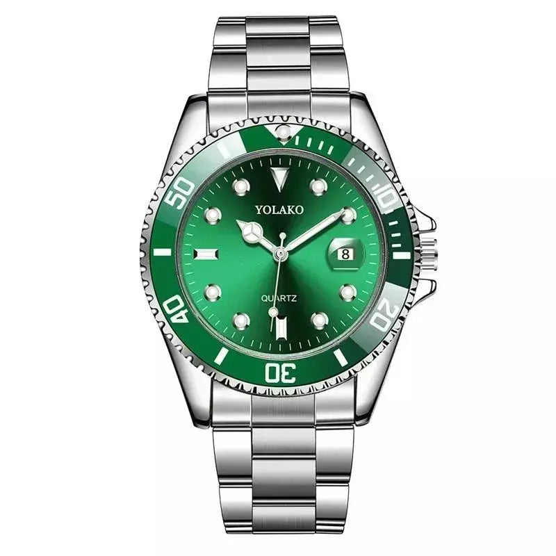 Relógio de moda casual montre homme negócios masculino relógio de quartzo calendário água verde wok fantasma esporte masculino relógio de pulso