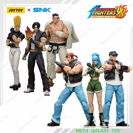 Joyotoy original rei dos lutadores 98um figura de ação kof 98um ikari guerreiros equipe herói 1/18 jogo estatueta modelo brinquedos personalizados