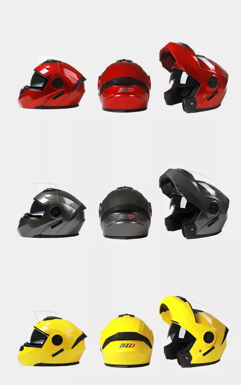 DOT Aprovado Capacete de corrida de motocicleta, lente dupla legal, cara cheia, piloto quente, modular, inverno