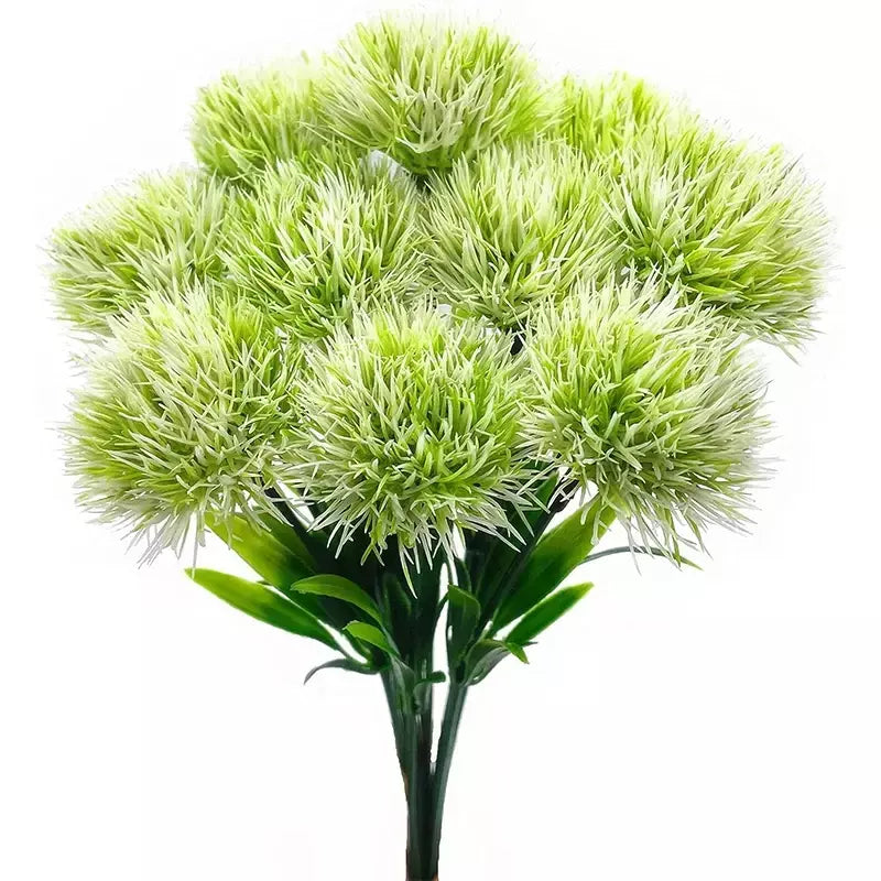 3/5/10 pçs 26cm plantas artificiais buquê de dandelion para casa decoração do quarto jardim casamento flores falsas vaso ornamental