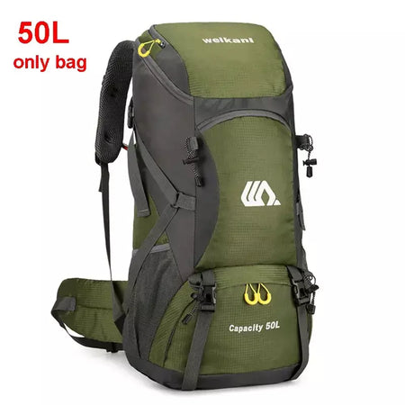 50l mochila de viagem acampamento dos homens grande caminhadas saco turista à prova dwaterproof água esportes ao ar livre escalada montanhismo saco bagagem